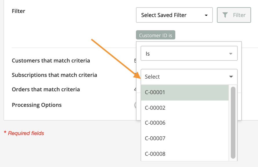 Filtering Example